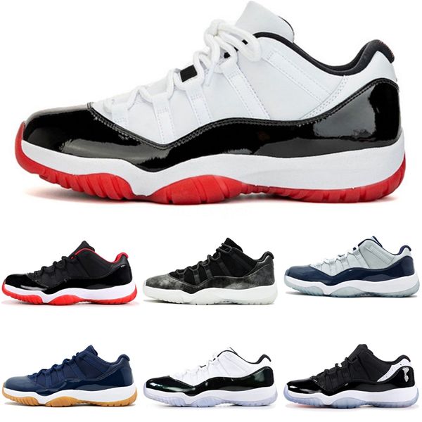 

2020 new basketball shoes 11s jumpman low court purple white pine green black obsidian unc sneakers bred concord 45 trainers #954
