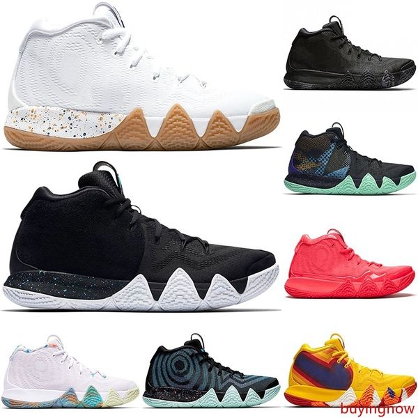 

мужчины кири ирвинг 4 4s дядя дрю баскетбольная обувь тройной черный орео красный ковер 70-х 80-х 90-х годов мода мужские спортивные кроссов