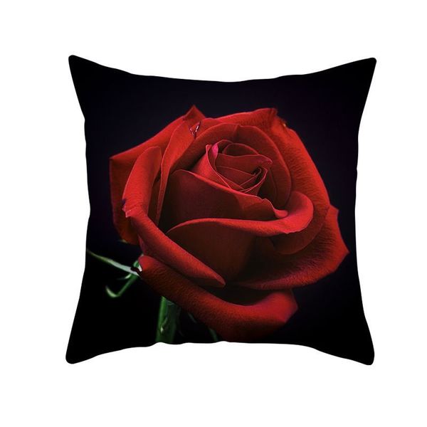 

wholesale colorful flower cushion cover sunflower rose dandelion decorative cover pillows decoration pillowcase for car home without pillow