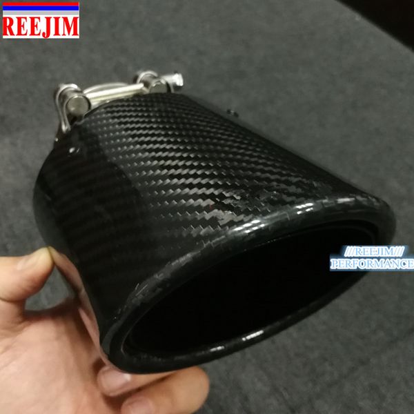 

oval slanted exhaust tip carbon fiber exhaust tip punta de escape ponta de escape car styling