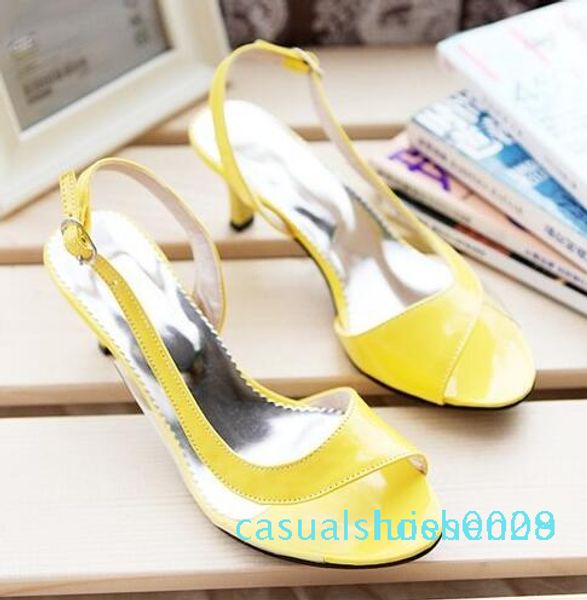 

wholesale women sandals big size summer ladies sandals transparent neon low heels designer shoes woman casual shoes ccc9 l28, Black