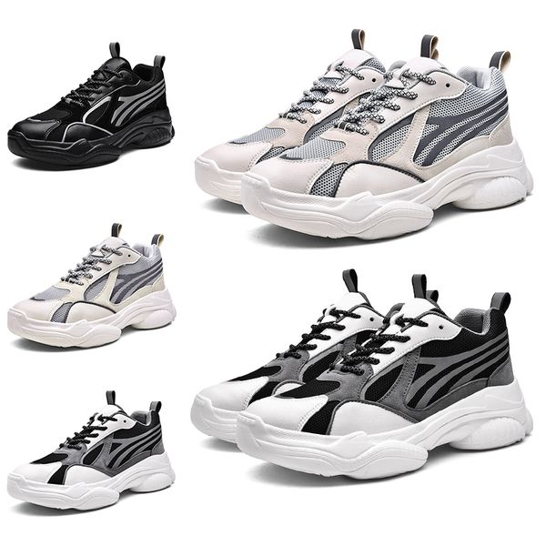 Scarpe da corsa da uomo Triple Nero Bianco Grigio 3M Scarpe da ginnastica sportive riflettenti Scarpe da ginnastica firmate Marchio fatto in casa Made in China taglia 39-44