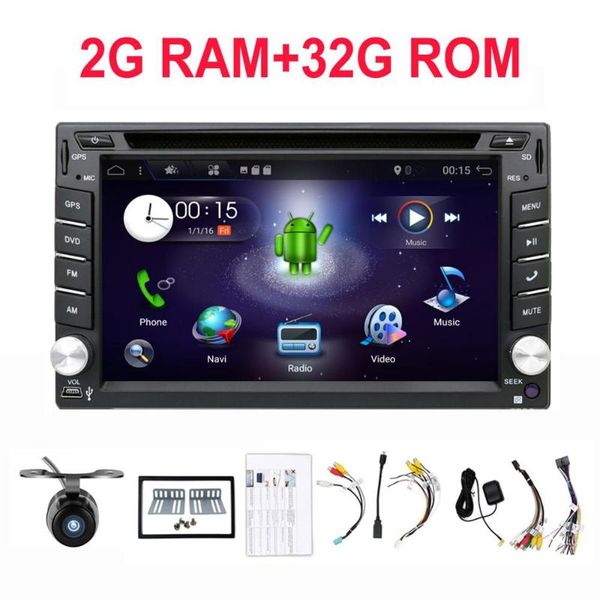 

quad core 2g+32g android universal car dvd playerradio audio stereo gps navigation camera map steering wheel