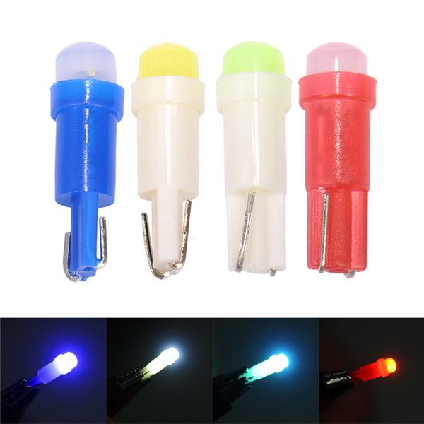 

10pcs/lot super bright led t5 cob 3d instrument light led instrument display light reading indicator car door t5 bubble