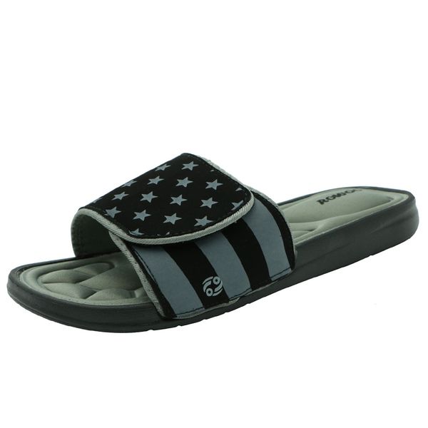 

mens slippers breathable star striped memory foam indoor comfortable flip flops beach sandals outdoor 2020 new summer adjustable