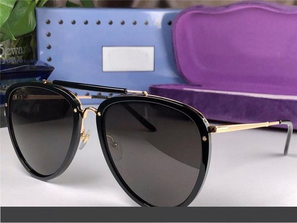 

new fashion designer sunglasses 0672 pilot frame simple elling style uv 400 outdoor protection eyewear popluar glasses, White;black