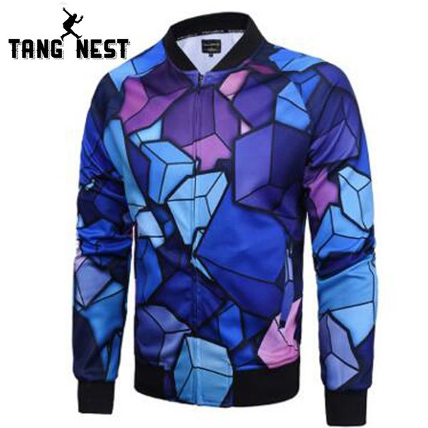 

tangnest 2017 spring fashion design jacket men mandarin collar zipper veste homme youth personality jacket mwj2350, Black;brown
