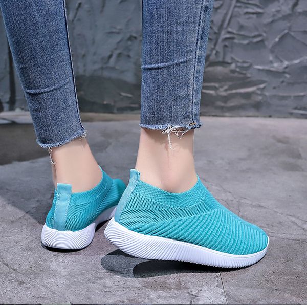 Novo tênis de treinamento clássico designer de marca feminino de cano baixo fashion sapatos de meia plana tênis de meia de corrida tênis raso