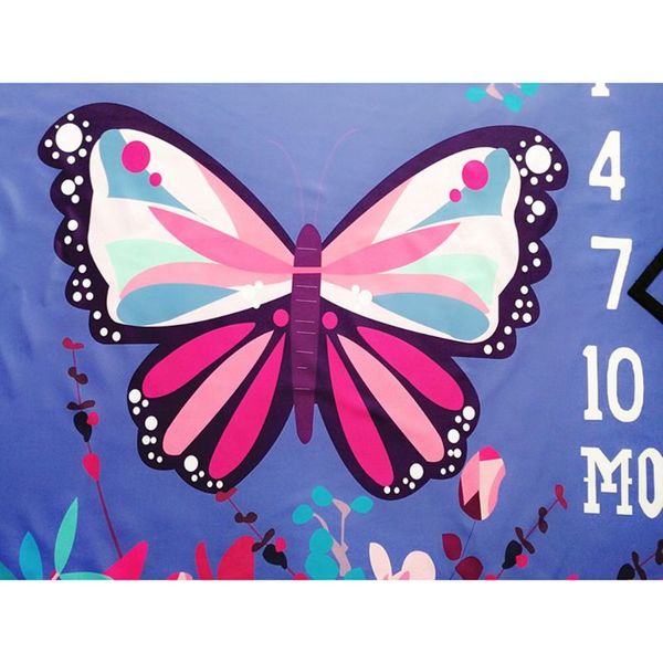 

baby monthly milestone blanket butterfly pgraphy backdrop newborn p prop k1kc