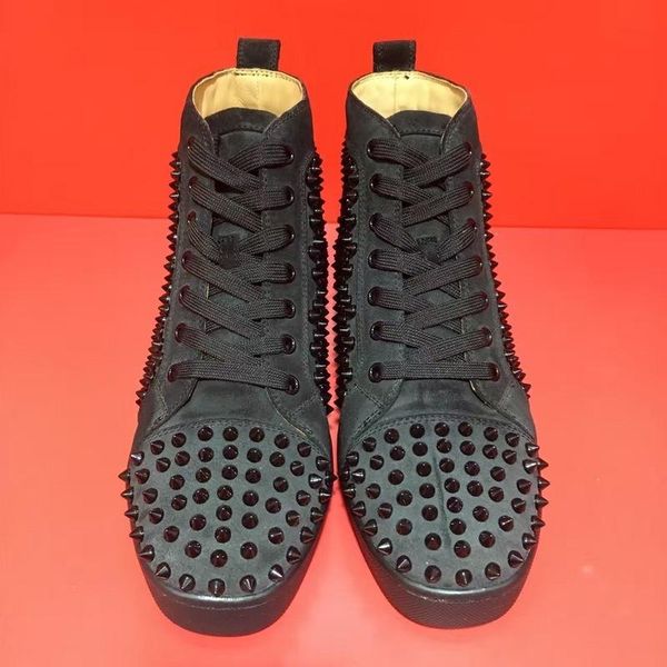 

2019 red bottom sneakers for men womens shoes fashion designer sneakers casual loafers mens shoes red bottom mens men shoes 20, Black