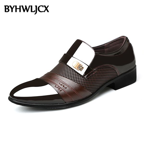 

formal shoes men leather business leather shoes men fashion large size british style mens dress workplace oxford, Black