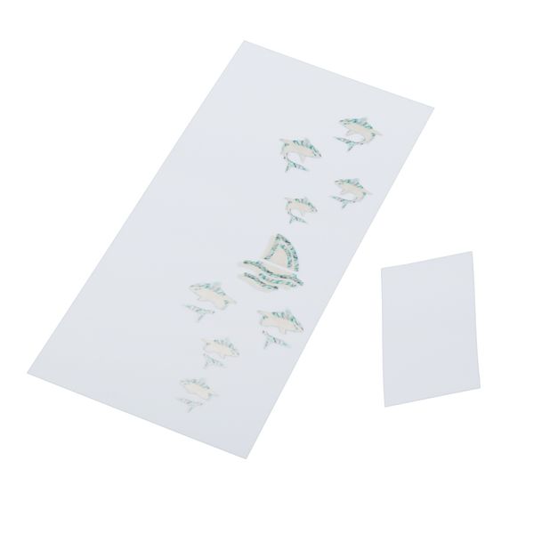 

1x Shark Shape Ukulele Fret Stickers 3x4cm Instrument Stickers Art Sticker