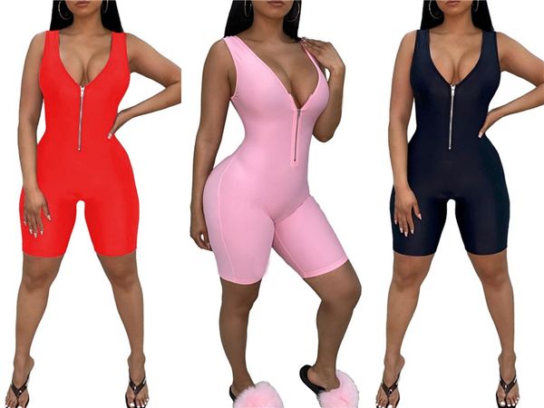 

haoyuan sexy rompers женских комбинезон байкер шорты летняя одежда one piece клуб body эпикировка рукава bodycon sport t200610 # легкого кос, Black;white