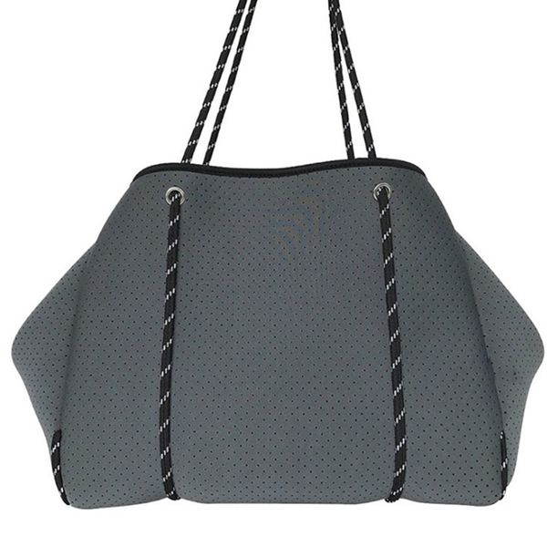 

ladies handbag crossbody large shopping neoprene bag light lady handbag beach bag outdoor casual mummy dark gray