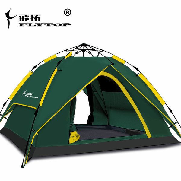 

fly2use&3use new aluminum rod to expand the outdoor tent 3-4 tent full automatic fast doublelayer camping family