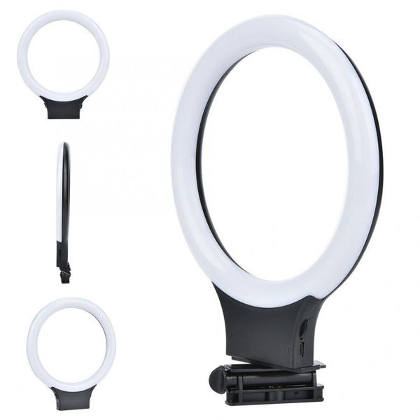 

led ring light xj-31s dimmable 72 led ring video fill light usb port with ball head clamp built-in battery ring light led new