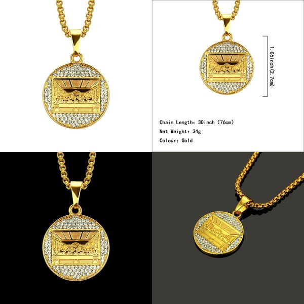 

hip-hop real pendeloque cut necklace jewelry mens silver chain necklace pendant faceted diffuser necklaces plated iced out