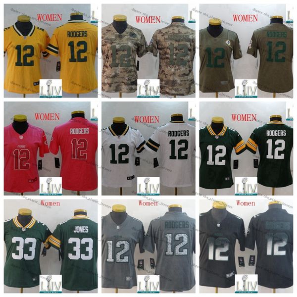 green bay packers aaron rodgers women's jersey