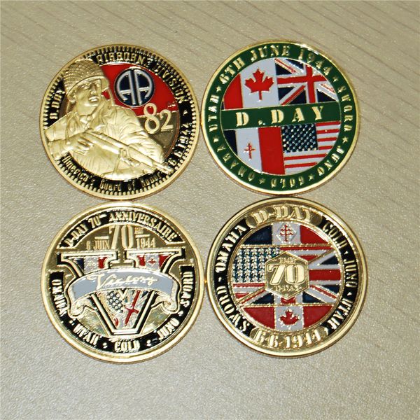 

normandy victory 70th anniversary 1944 challenge coin.mix 2 design ales