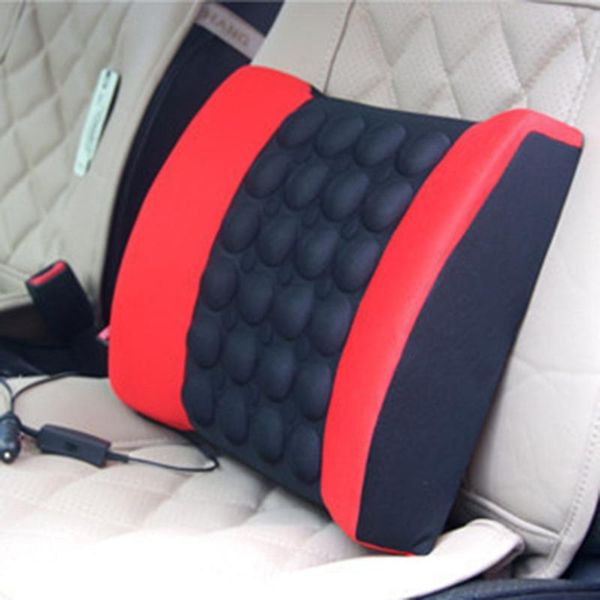 

electric vibration car massager waist pillow pain relief car seat back lumbar support cushion waist pad