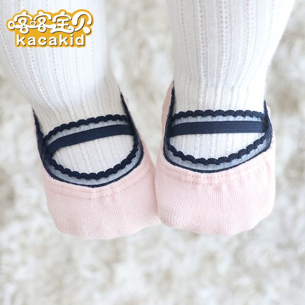

kacakid baby girls lace socks children boat socks baby comfortable anti-slip princess, Pink;yellow