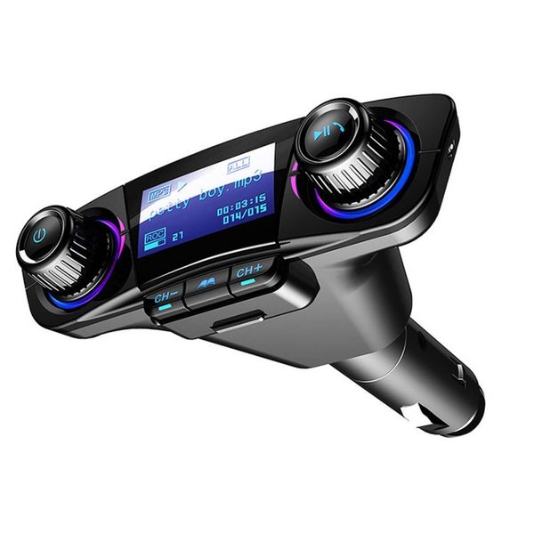 

power on off bluetooth 4.0 fm transmitter modulator handscar kit tf usb music aux bluetooth audio mp3 player