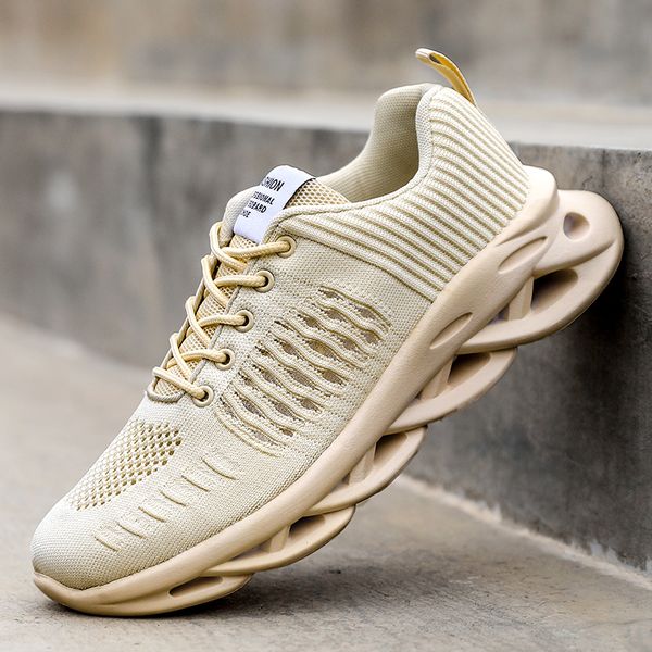 

sports shoes men's shoes mesh breathable lightweight wear-resistant high-quality running trend men's casual, Black