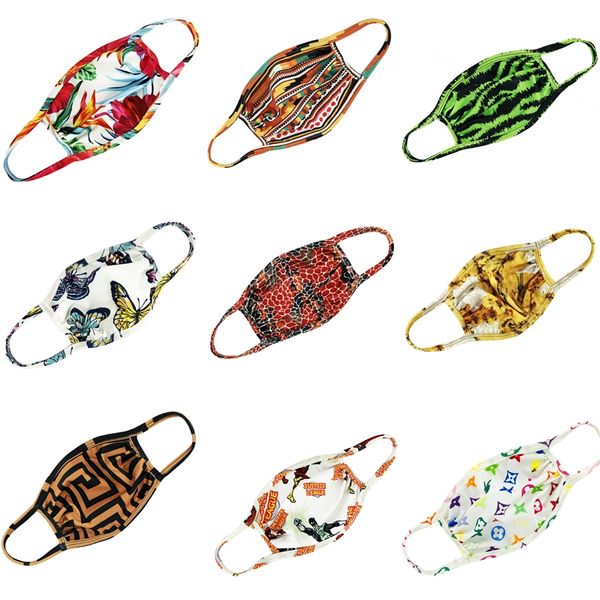 

7halloween masquerade party bilateral flower venice half face mask wear resistant mask fashion designer printed face masks #469, Black