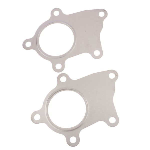 

car replacement parts stainless steel turbocharger gasket 2 hole (pack of 2