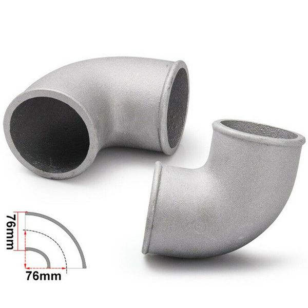 

3 "76mm cast aluminum 90 degree pipe bend turbo engine intercooler