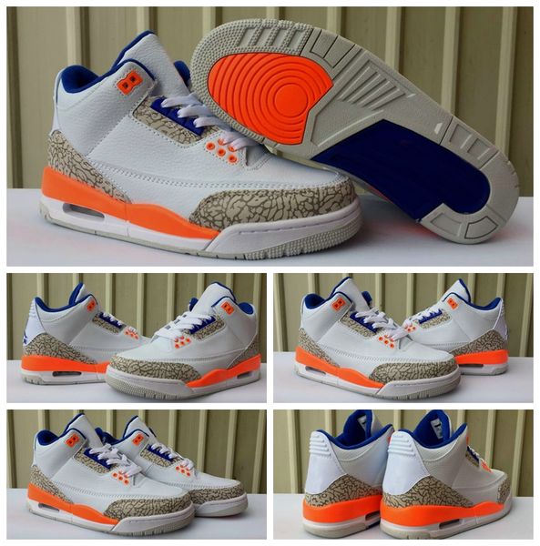 

fashion 3 iii mens basketball shoes men orange white blue 3s designer basket ball sports trainers sneakers jumpman designer des chaussures
