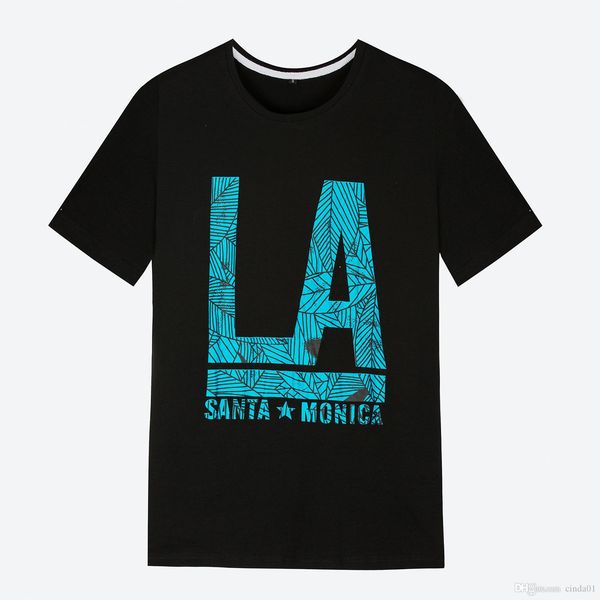 

мужские la letters печатные повседневные футболки лето мужской crew neck коротким рукавом топы тонкие тис бесплатная доставка, White;black