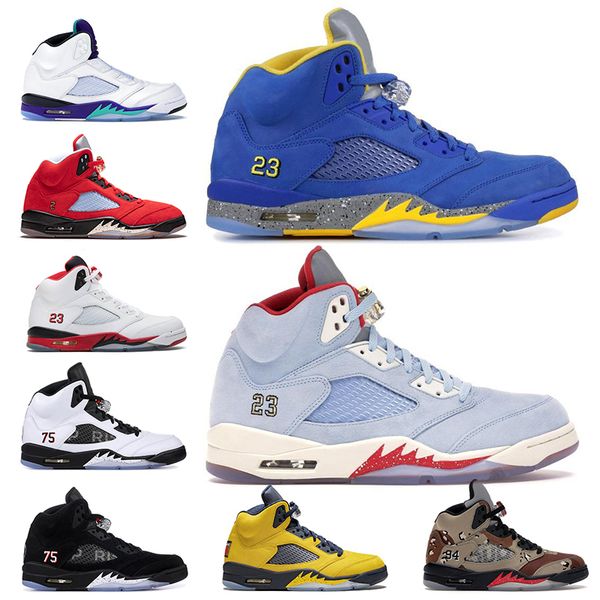 

5 5s basketball shoes trophy room michigan desert camo ice blue retro psg x pairs star red suede 5 mens jumpman sports sneakers
