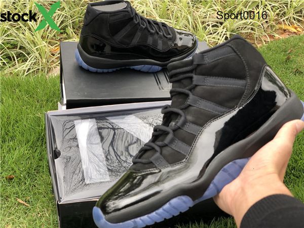 

authentic quality 11s prom night 11 real carbon fiber man designer basketball shoes cap and gown xi all black fashion sneakers size40-47
