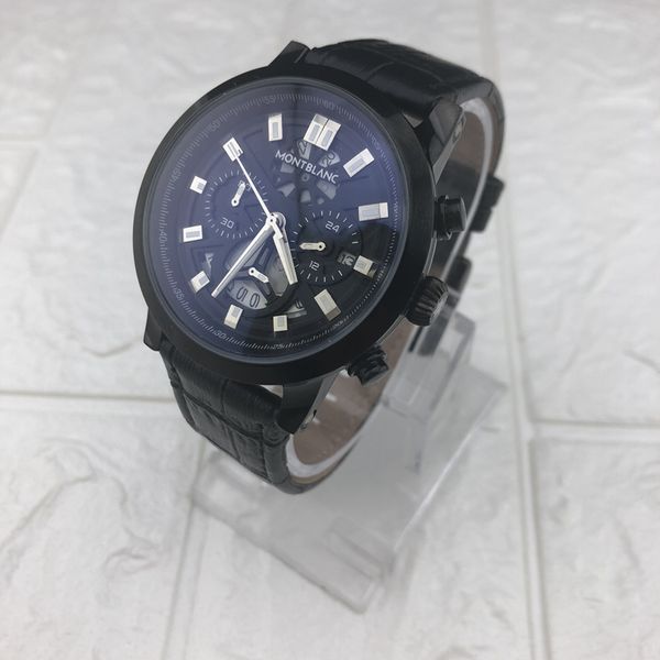 

Selling new AAA quality small dial work men's watch top luxury branded fashion watches leather band man casual dress quartz wristwatches