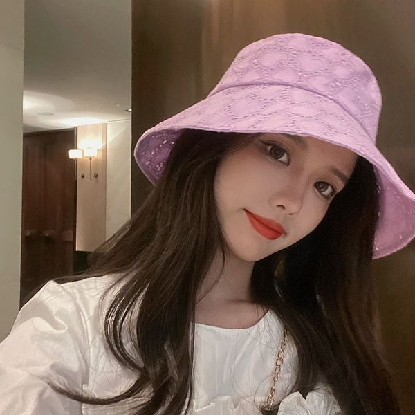 

2020 summer children's bucket bucket lace fisherman sweet lace fisherman hat ins wind all-match outdoor basin hat tide, Blue;gray