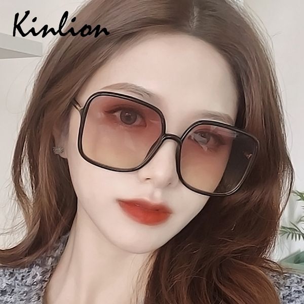 

kinlion rectangle big frame sunglasses women retro luxury oversized ladies square sun glasses oculos feminino gafas de sol 2020, White;black