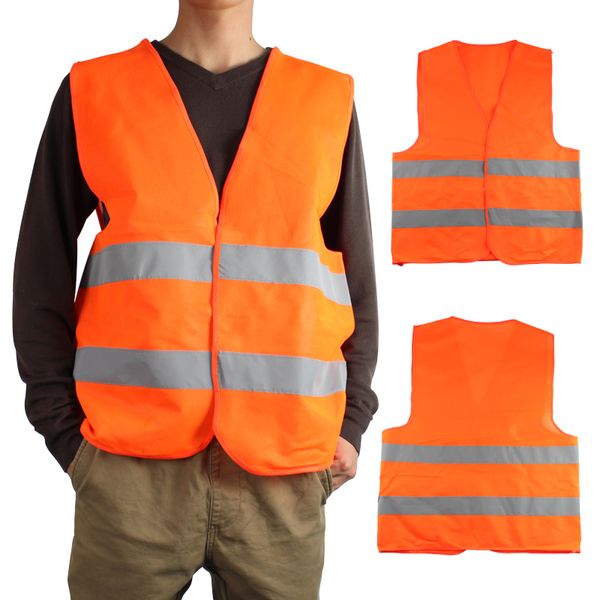 

500pcs vest clothing traffic motorcycle night rider green,orange safety security visibility reflective cycling outdoor sports