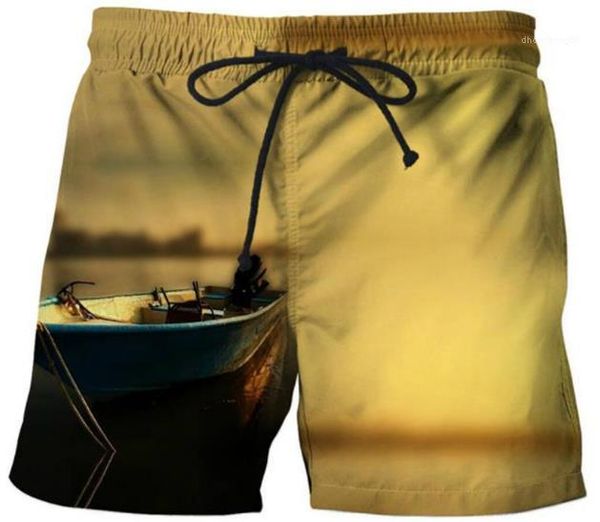 

beach pants designer 3d printed mens pants fashion summer loose short pants casual mens, White;black