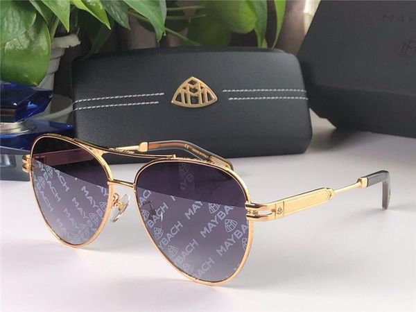 

new fashion luxury sunglasses men sunglasses 112 pilot frame avant-garde mens sunglasses style coating color printing uv400 lens, White;black