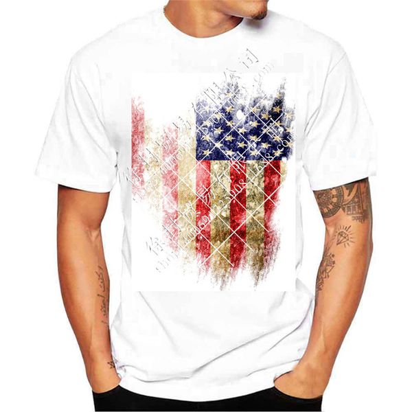 

3d t-shirt men funny flag print t shirts mens clothing casual fitness cotton teesummer tshirt, White;black