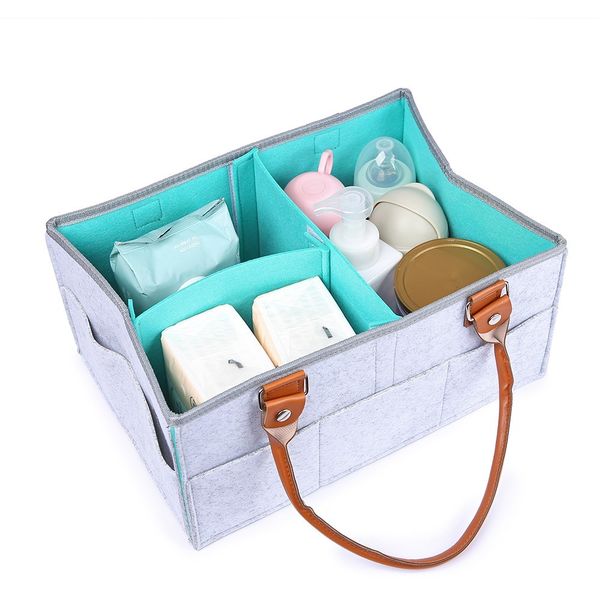 

felt baby diapers bag for picnic multifunctional nappy bag maternity handbags organizer milk bottle diaper storage bags for mum