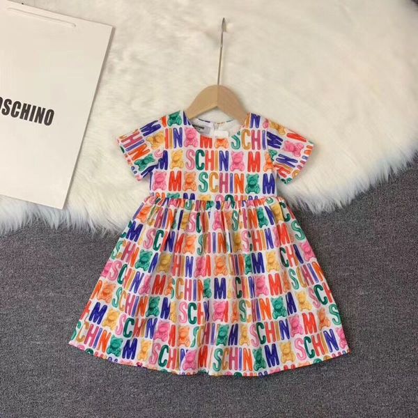 

Печать Baby Girl платье Симпатичные малышей цветов принцессы с коротким рукавом Детские платья Сарафаны летние платья облачить