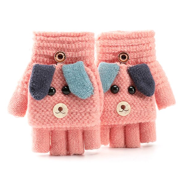 

kids fingerless gloves winter warm children flip gloves boys girls sports for cycling camping hiking fishing skiing