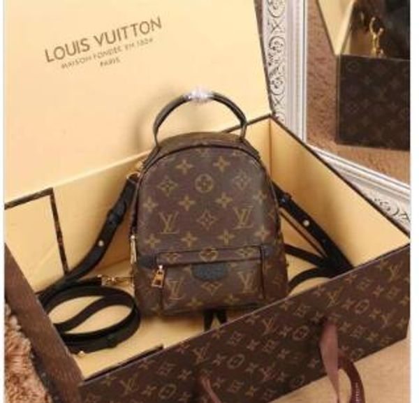 

Мини Палм Спрингс рюкзак женские кожаные сумки MICHAEL V0 KOR Luxury Travel School Bag Messenger сумки M44873 LOUIS VUITTON LV