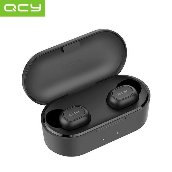 

wholesale qcy t2c bluetooth earphones with mic wireless headphones sports earphones noise cancelling headset and charging box