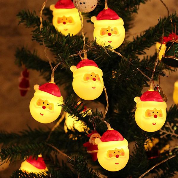 

1.5m led xmas new led battery holder box light string 10 lamps xmas snowman innovative new year/christmas/valentines decoration