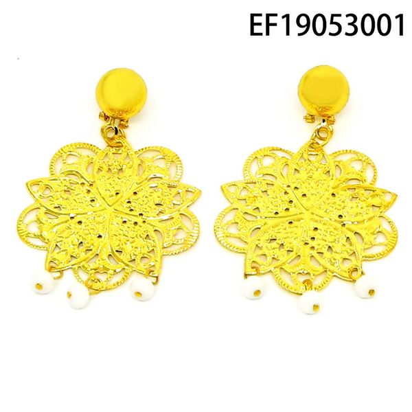 

yulaili 2019 fashion simple flower shape earrings for women trendy korean style hollow mesh drop earring jewelry ing, Silver