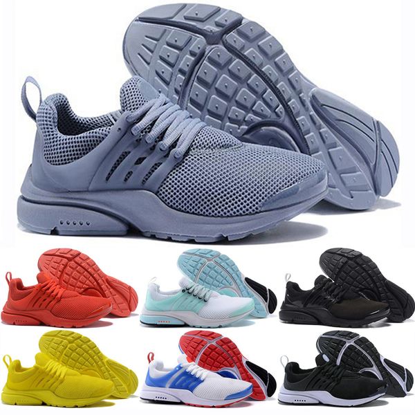 

wholesale men women presto ultra running shoes yellow blue red triple black white presto breath runner sports sneakers eur 36-45