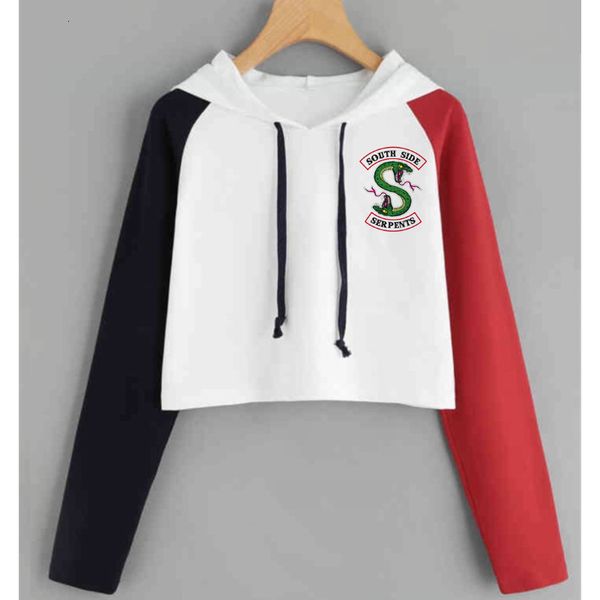 

riverdale for quality serpents hoodies for women south side female high hoodies harajuku southside new pullover riverdale sweatshir loxv, Black